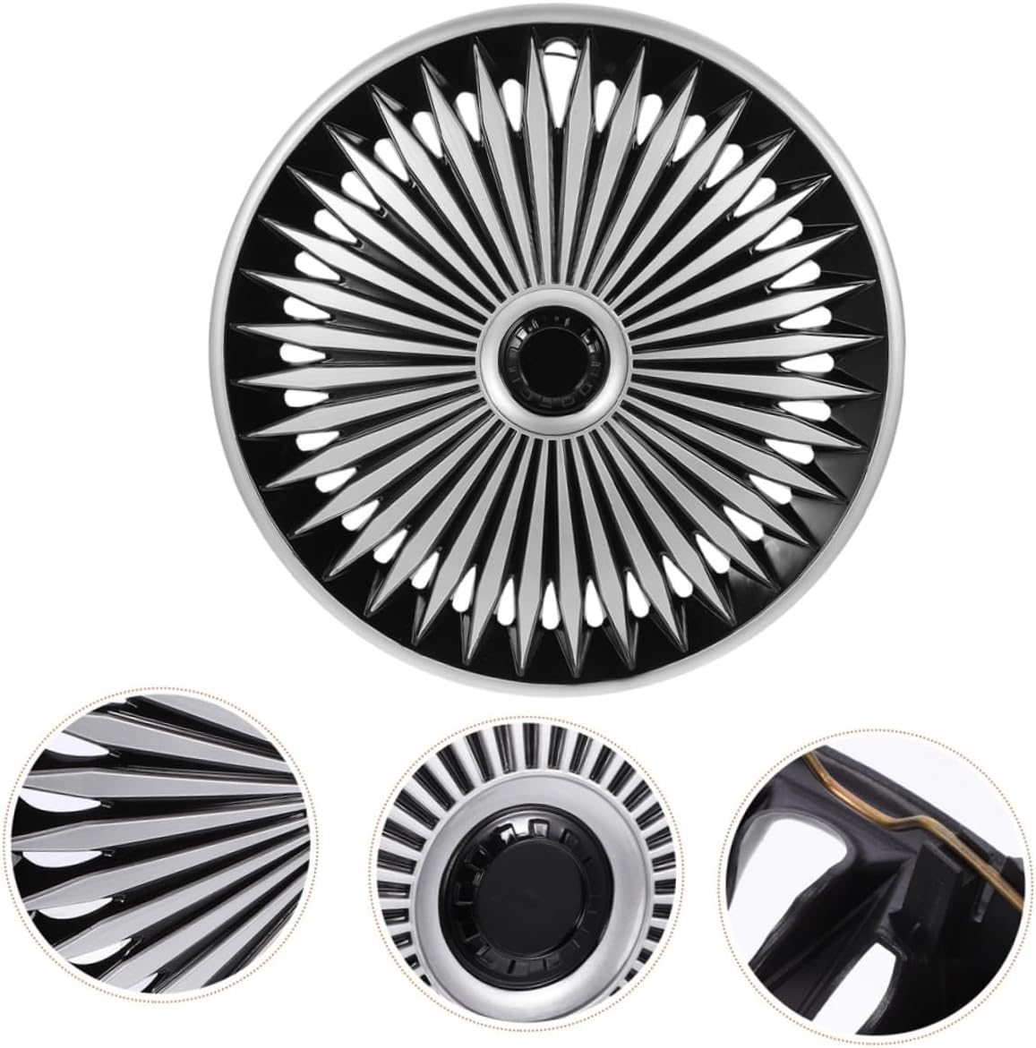 FUNOMOCYA 14-Inch Car Rim Covers Pp Material Decorative Hub Caps Easy Install Wheel Hubcap for Automotive image number 5