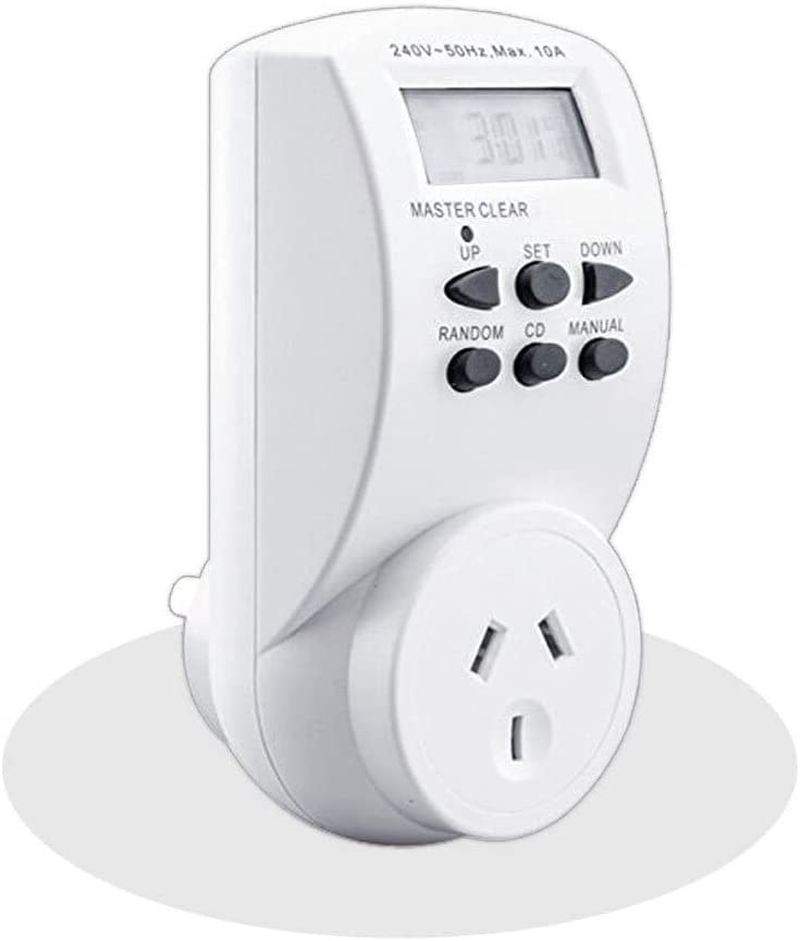 Sansai 7 Day/24Hrs Outlet/Powerplug Digital Timer 2400W 240V 10A Max LCD White image number 1