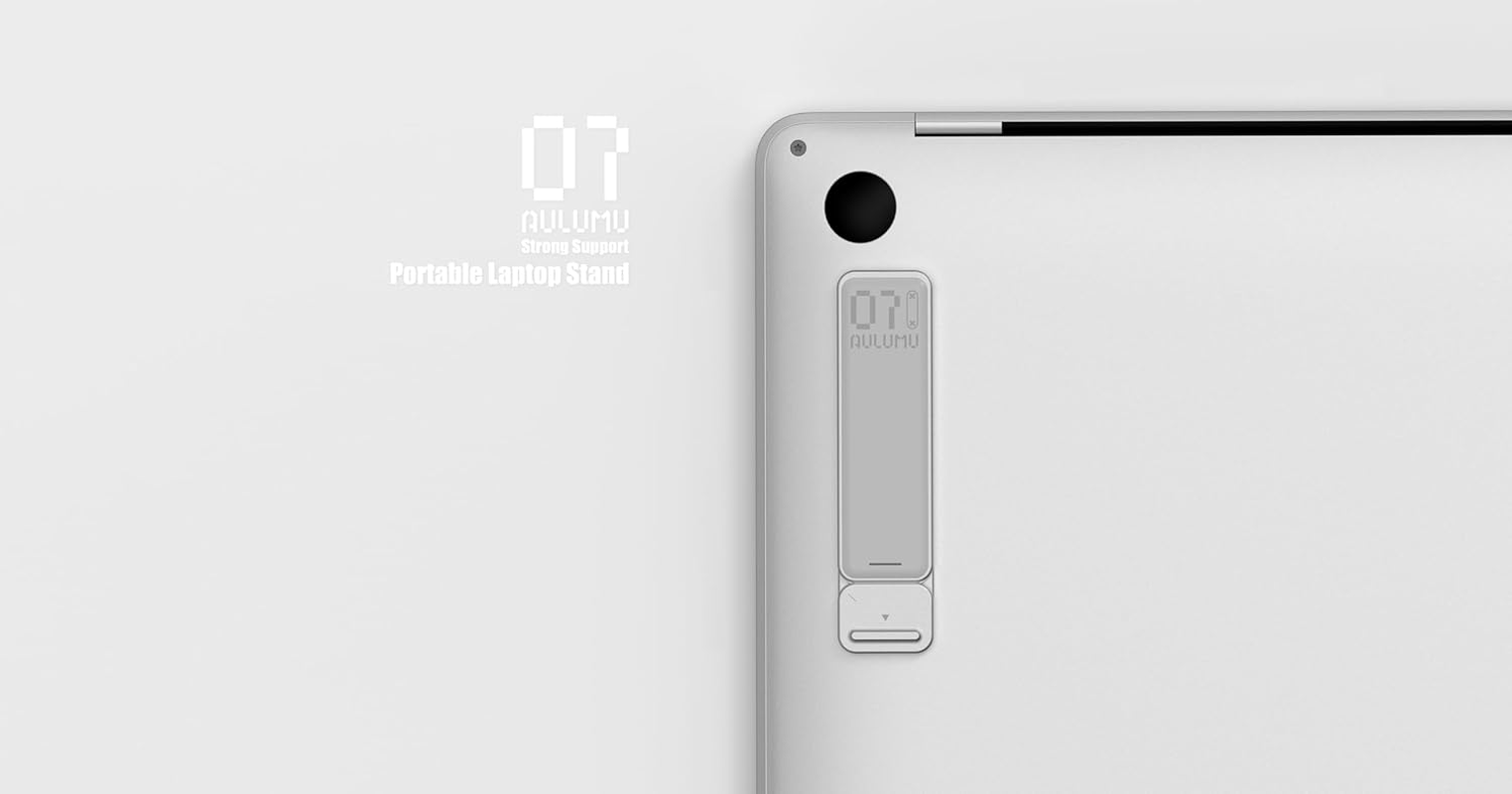 Aulumu G07 Pop up Leg Stands Laptop, Super Portable Cooling Laptop Stand, Ergonomic Laptop Riser Lift for Desk for Macbook, All Laptops, Tablets, 8-20'', Silver image number 4