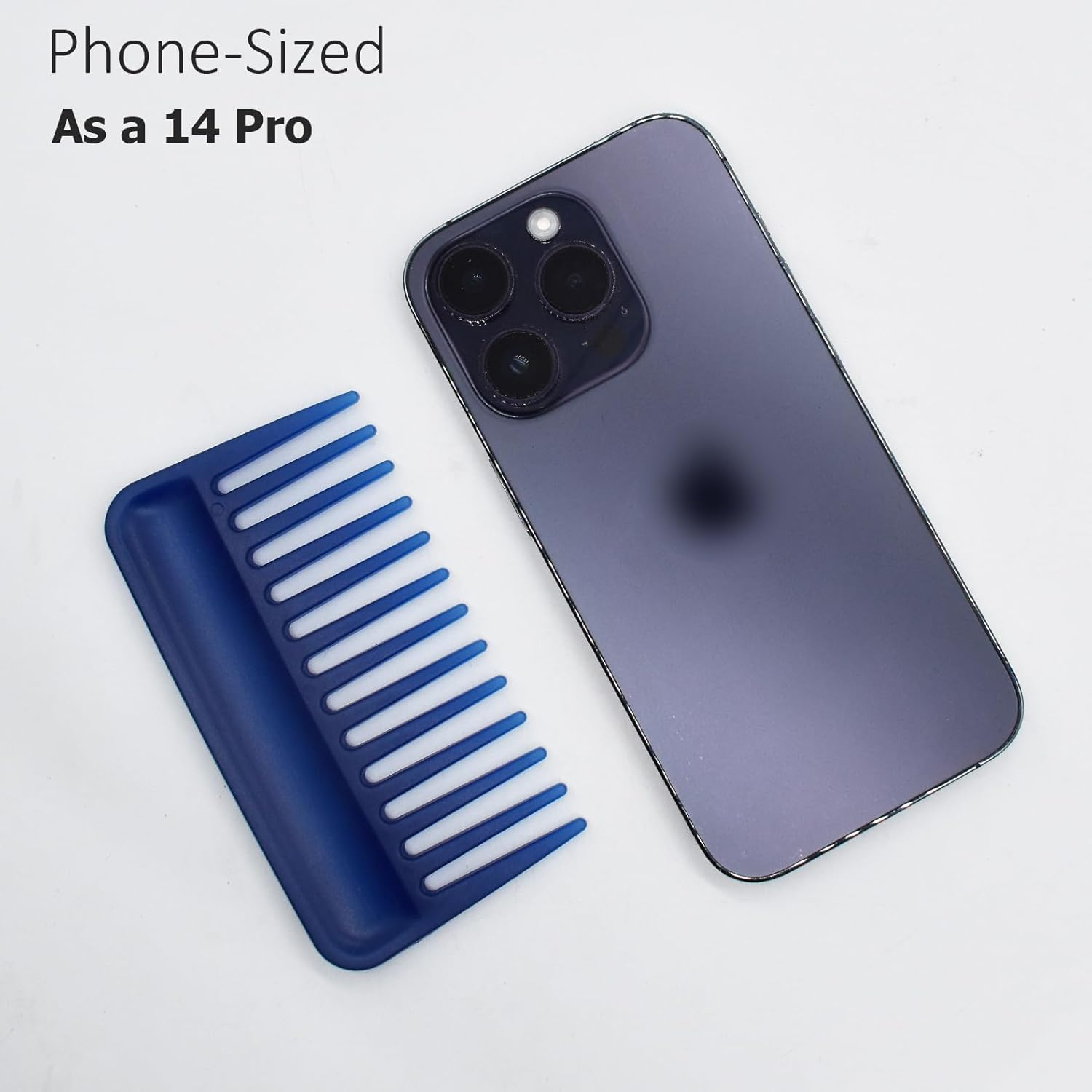 Professional Hair Comb, Streaker Texture Pocket Size Detangling Combs for All Hair Types, Women, Men, Kids, Home, Office, Car, Travel, Handbag, Gym Bag (Blue, 1) image number 6