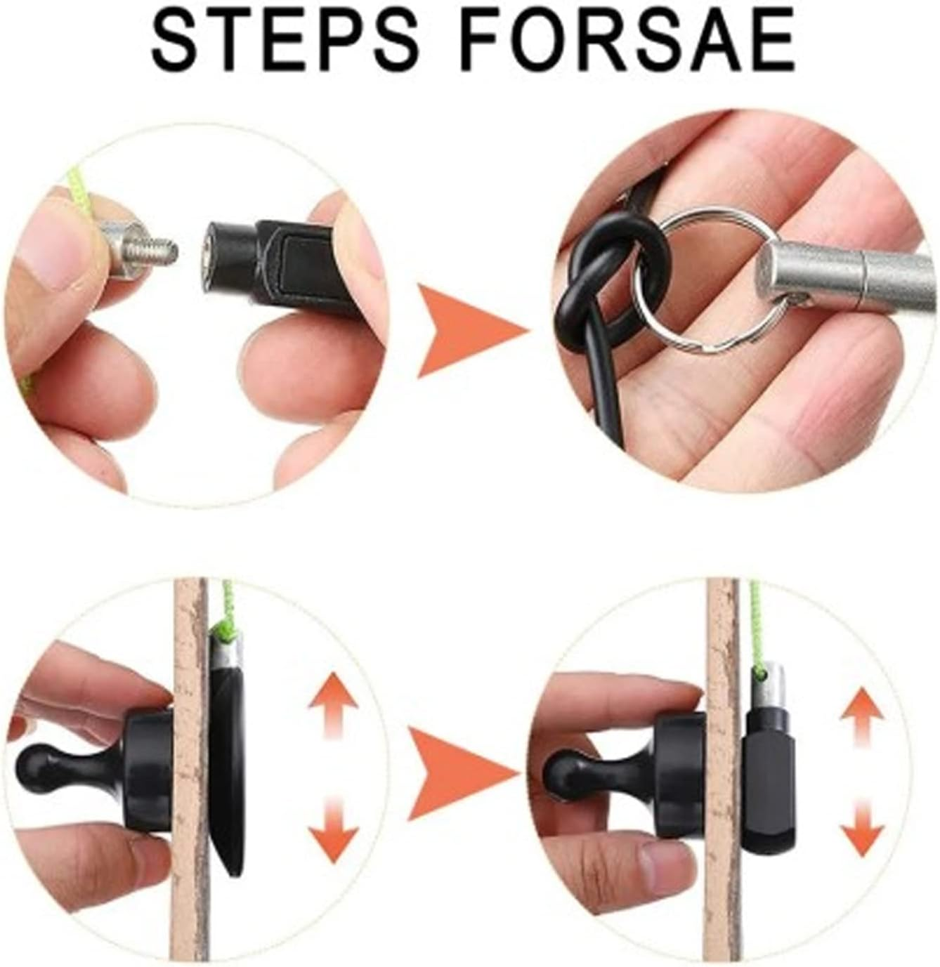 Grcfumo Magnetic Wire Puller, Nylon Wire Routing Magnet Tool Kit, Practical Wall Electrical Cable Navigation System for Running Wire image number 5