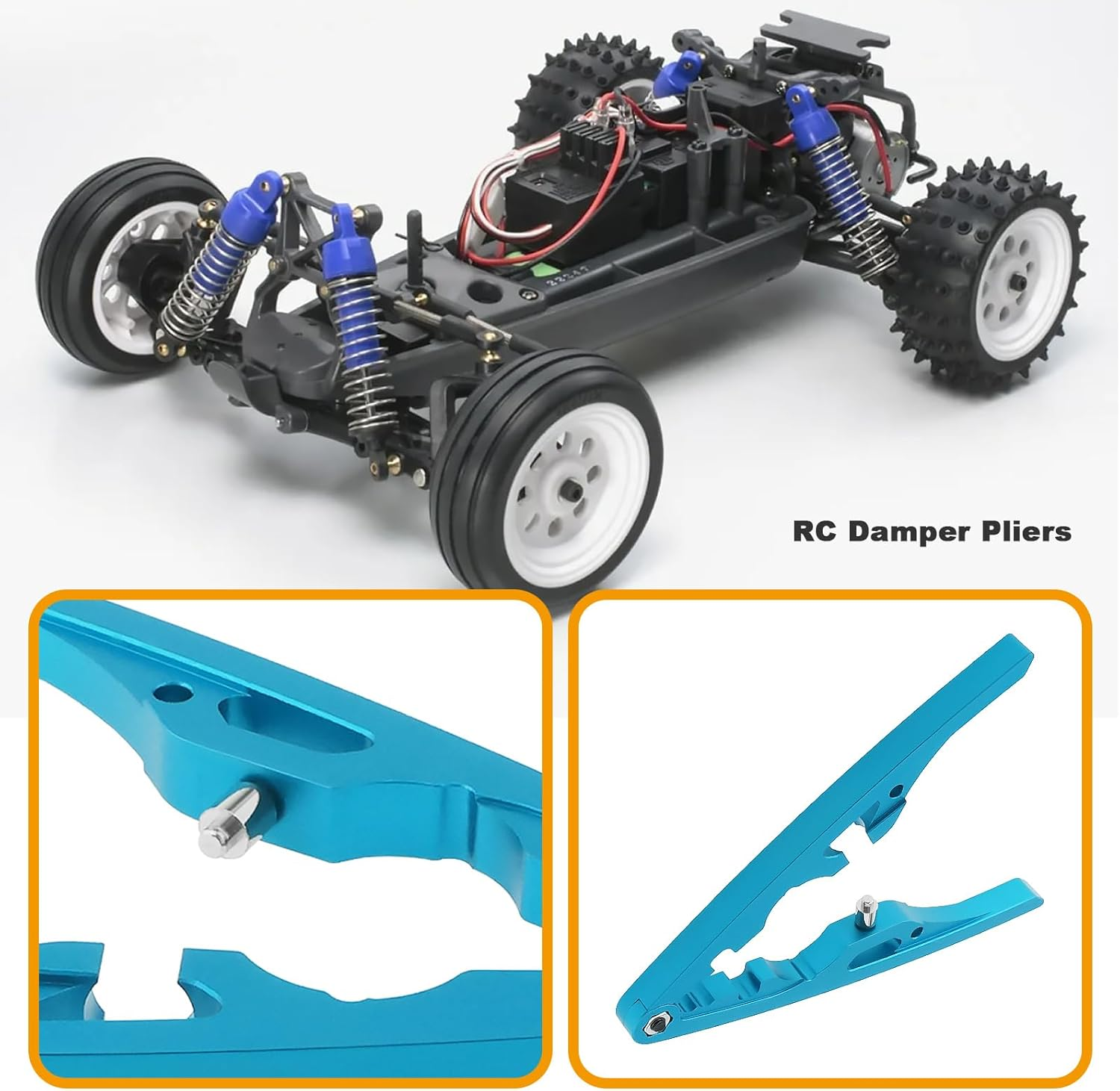 Create Idea RC Damper Pliers Model Car Shock Absorber Clamp 103X7Mm Compatible with Tam-Iya 42276 image number 5