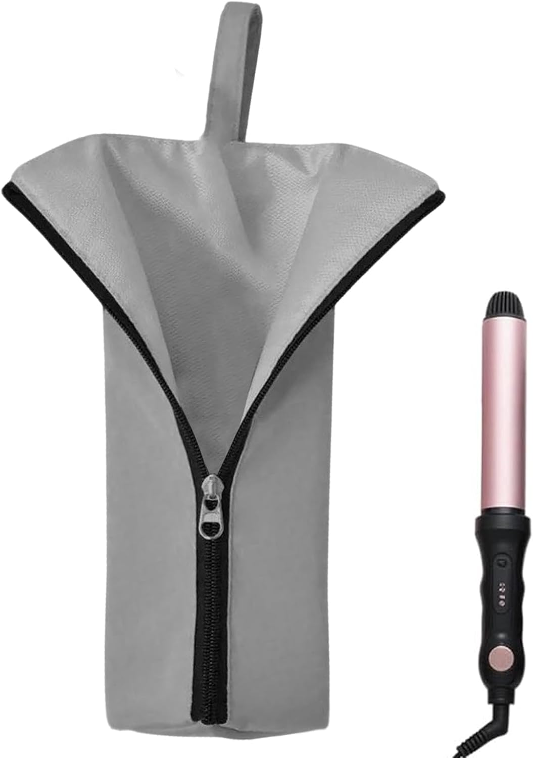 Veasbuu Curling Iron Travel Bag | Heat Resistant Storage Pouch - Dustproof Waterproof Hair Styling Tool Organizer for Travel Vanity Table RV Salon Hairstylist Makeup Station Home