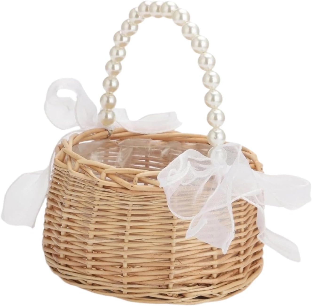 Elegant Flower Girl Basket for Wedding Ceremony image number 5