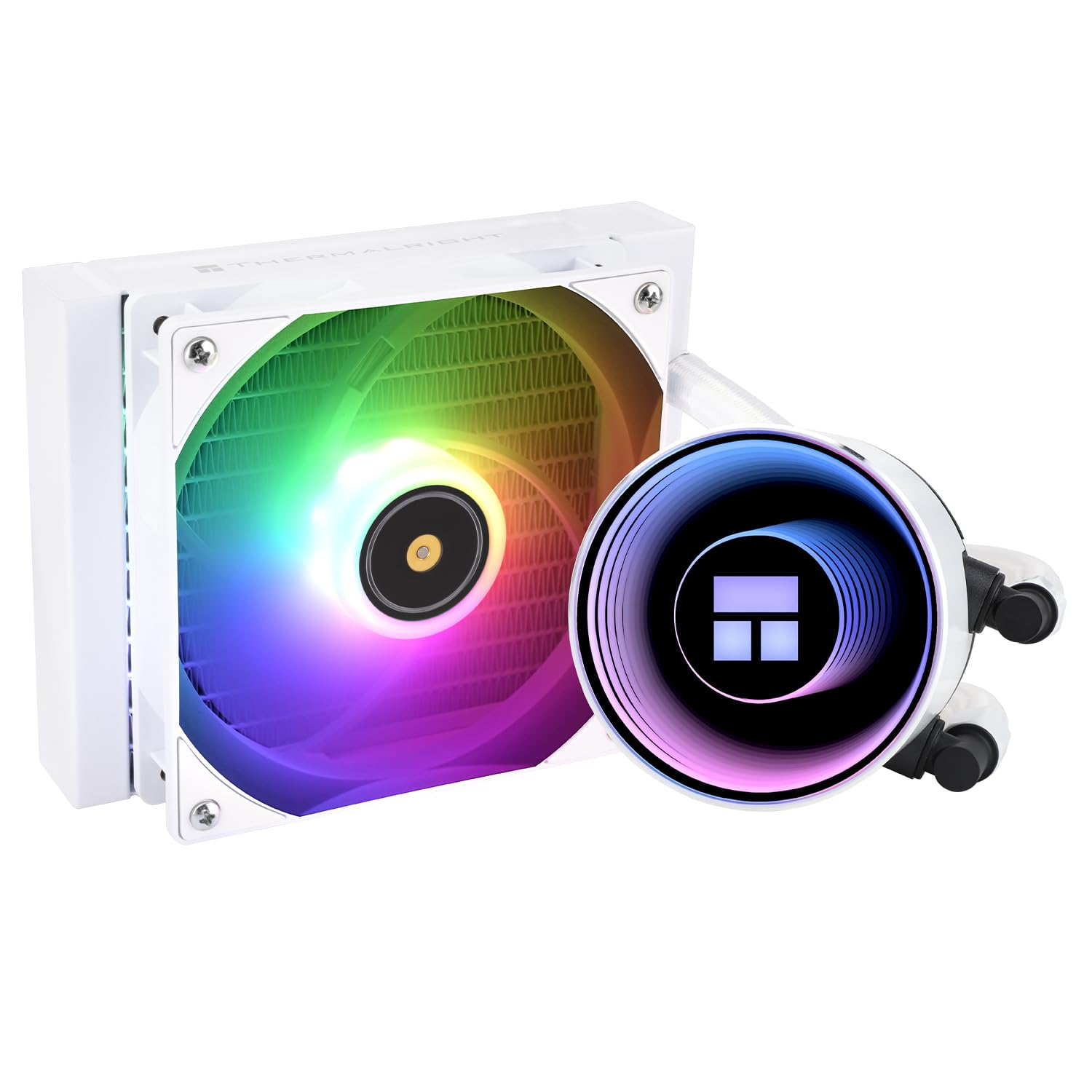 Thermalright Frozen Notte 120 ARGB White CPU Water Cooler, CPU Water Cooling System, ARGB Cold Head,Suitable for Amd:Am4/Am5,Intel LGA 1700/1851/1150/1151/1200 image number 4