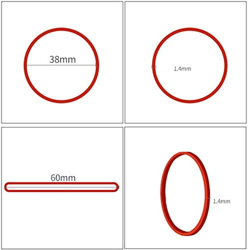 AMUU Rubber Bands 300Pcs Red Small Rubber Bands for Office School Home Size16 Elastic Band Office School Home Strong Elastic Band Loop Office Supplies - Blue image number 2