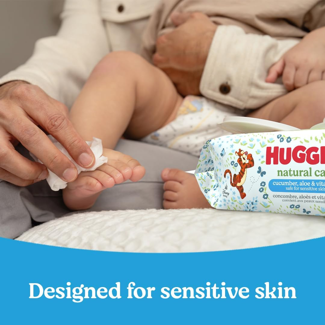 HUGGIES Refreshing Clean Scented Baby Wipes, Hypoallergenic, 10 Flip-Top Packs, 56 Ct Each (560 Total Wipes)