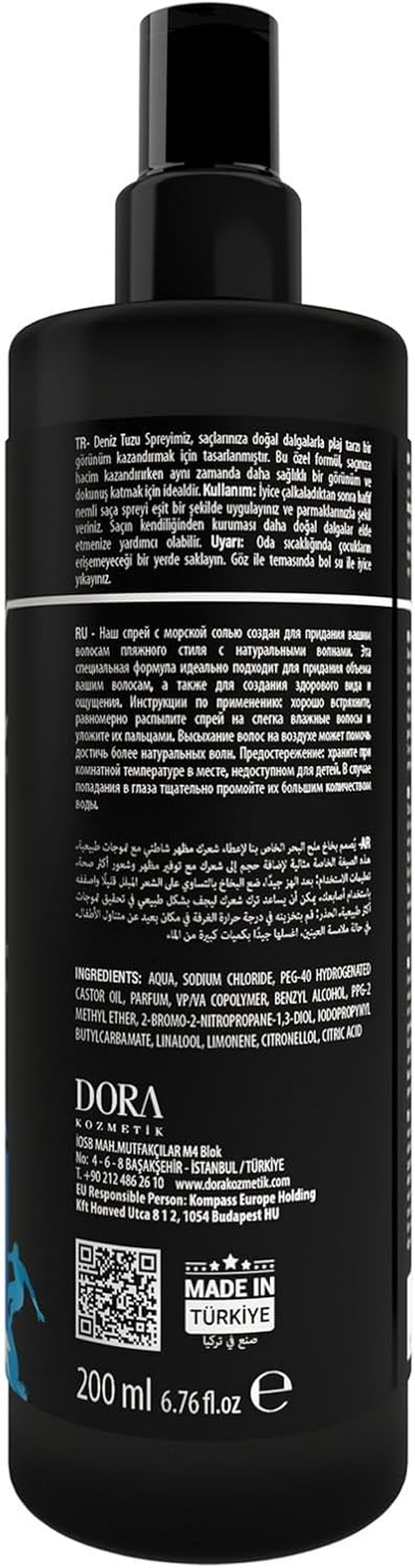 Black Red&reg; Beach Matt Texture Sea Salt Hair Spray, Medium Hold, UV Protection, 200 Ml image number 3