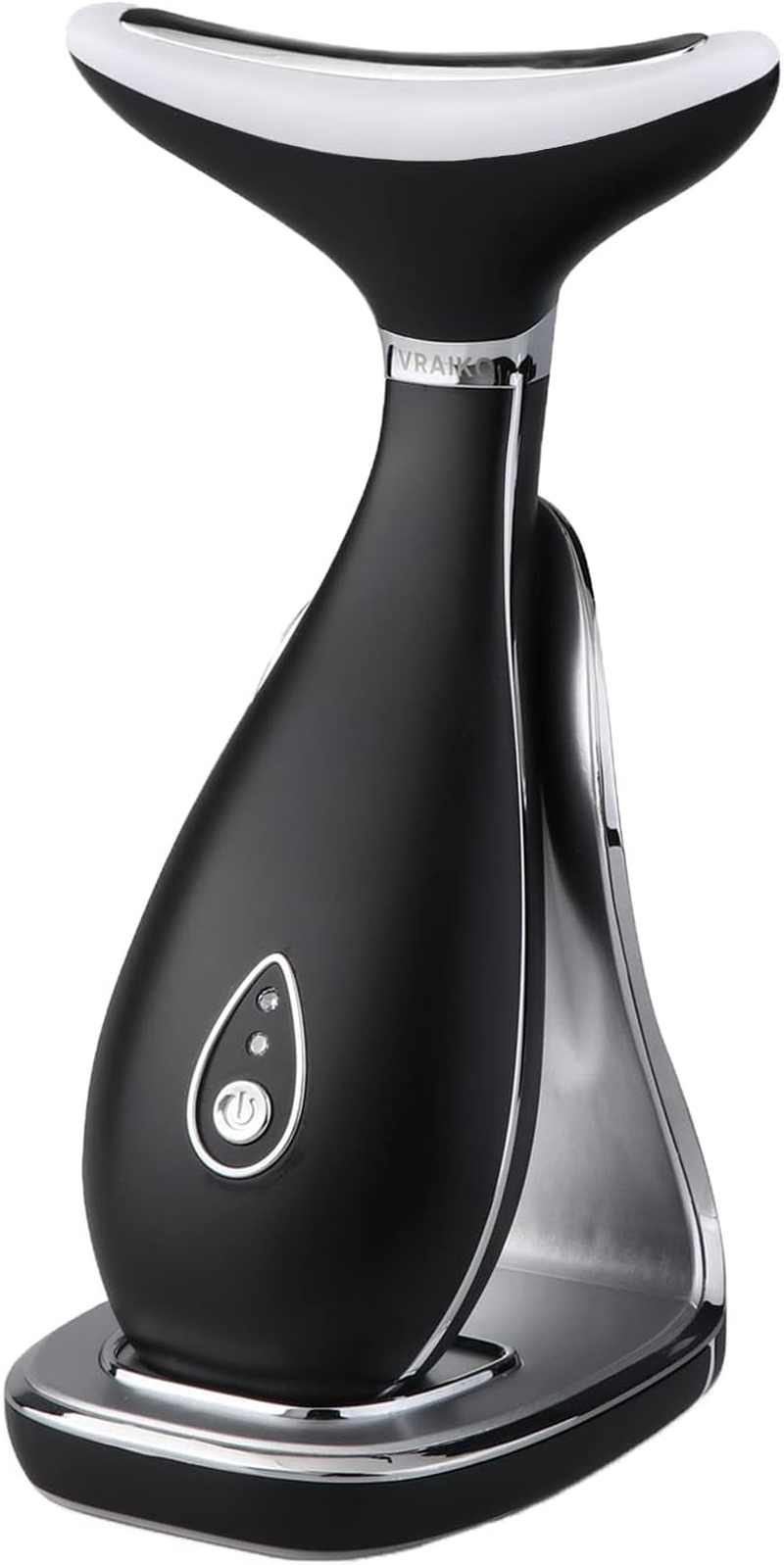 VRAIKO Lily Neck Face Massager, Face Sculpting Tool, Skin Rejuvenation Device with Thermal, Triple Action LED and Vibration, for Anti-Aging, Lifting and Tightening (Pearl White)