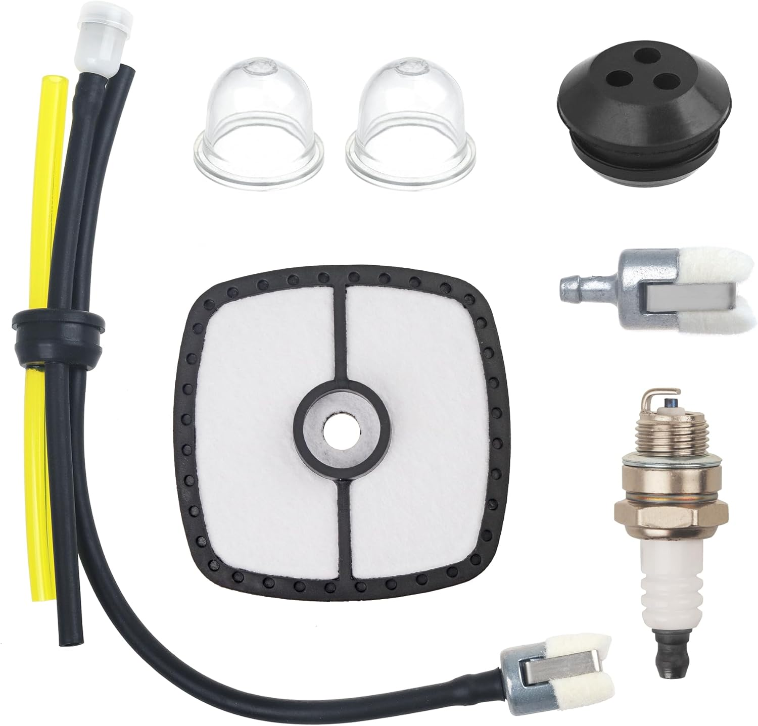 SRM 225 Tune up Kit, Replacement Parts Fit for Echo Weed Eater, Leaf Blower, String Trimmer SRM-210, SRM-230, PAS-225, PB-250LN, Includes Air Filter, Fuel Line, Spark Plug, Primer Bulb, Fuel Filter image number 3