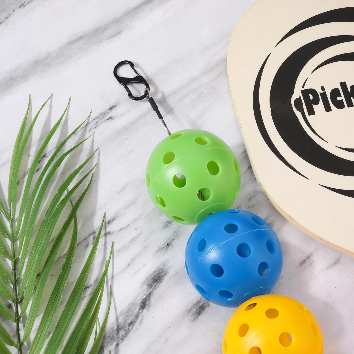 PEUTIER Pickleball Ball Stringer Cable Chord, 23 Inch Length Pickeball Rope Pickleball Accessories for Pickleball Storage image number 1