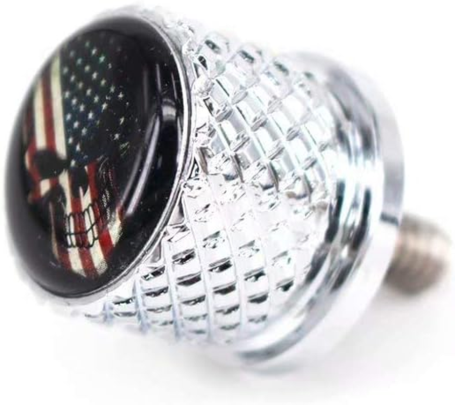 Stainless Knurled Fender Seat Bolt Screw 1/4"-20 Thread for Harley Davidson - American Skeleton