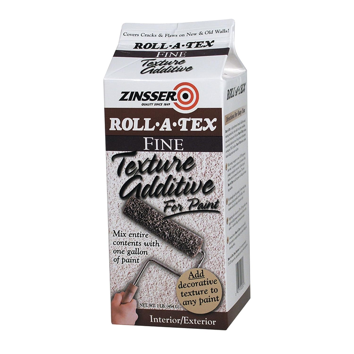Rust-Oleum Zinsser Roll-A-Tex Fine Texture Paint Additive &ndash; Multi-Surface Texture Additive, Covers Cracks, Hides Flaws, for Drywall and Concrete, Interior and Exterior Use image number 2