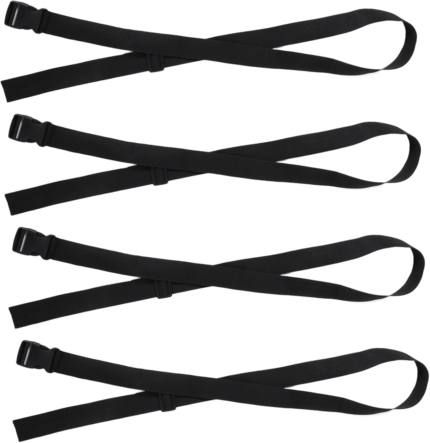 LOORGVEL 4Pcs Fixed Belt Suitcase Packing Straps Luggage Straps for Suitcases Secure Buckle image number 5