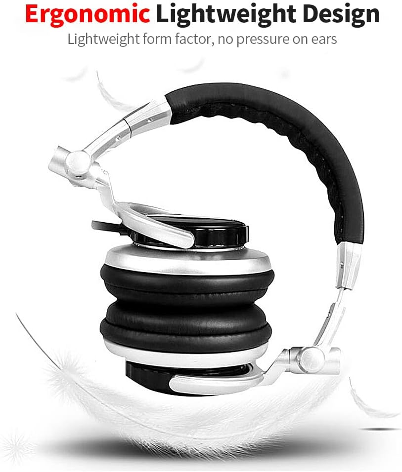 ST-80 Wired Stereo Headset Ergonomic Recording DJ Studio Monitor Headphone with 3.5Mm Plug 50Mm Driver Unit image number 3