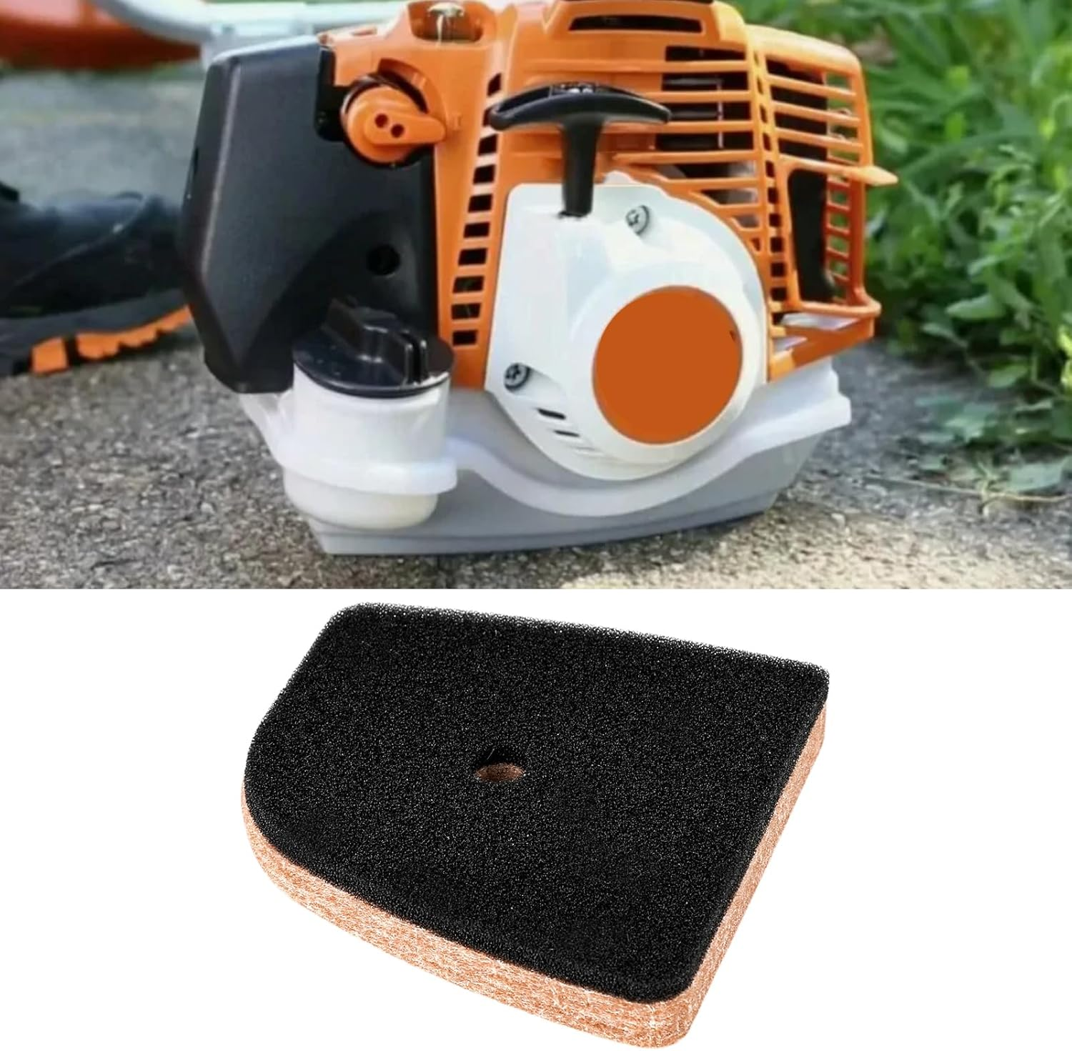 Emagtech 2Pcs Trimmer Air Filter 41491201800 Compatible with Stihl FS94 HL92 HL94, 4149 120 1800, 4149-120-1800 image number 4