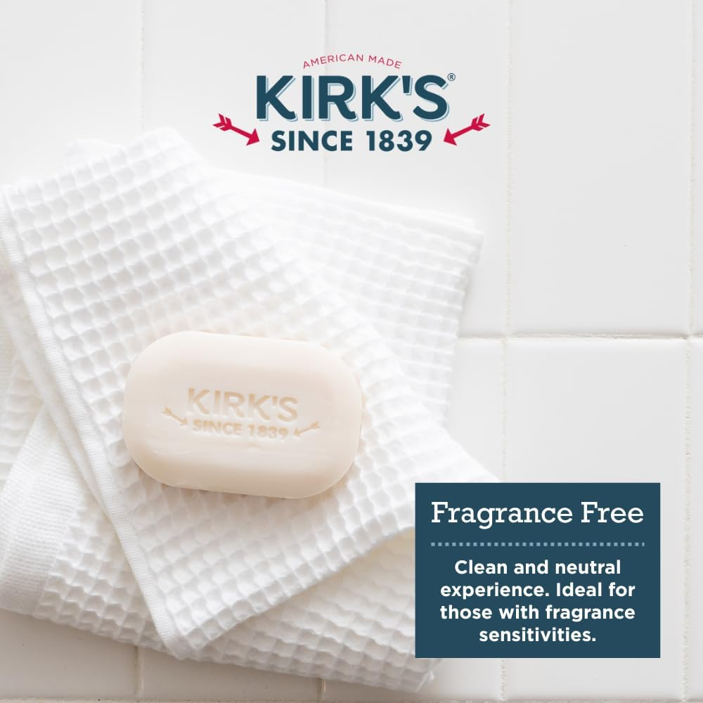 Kirk'S Original Coco Castile Bar Soap Fragrance Free 4 Ounces (24 Pack) image number 4