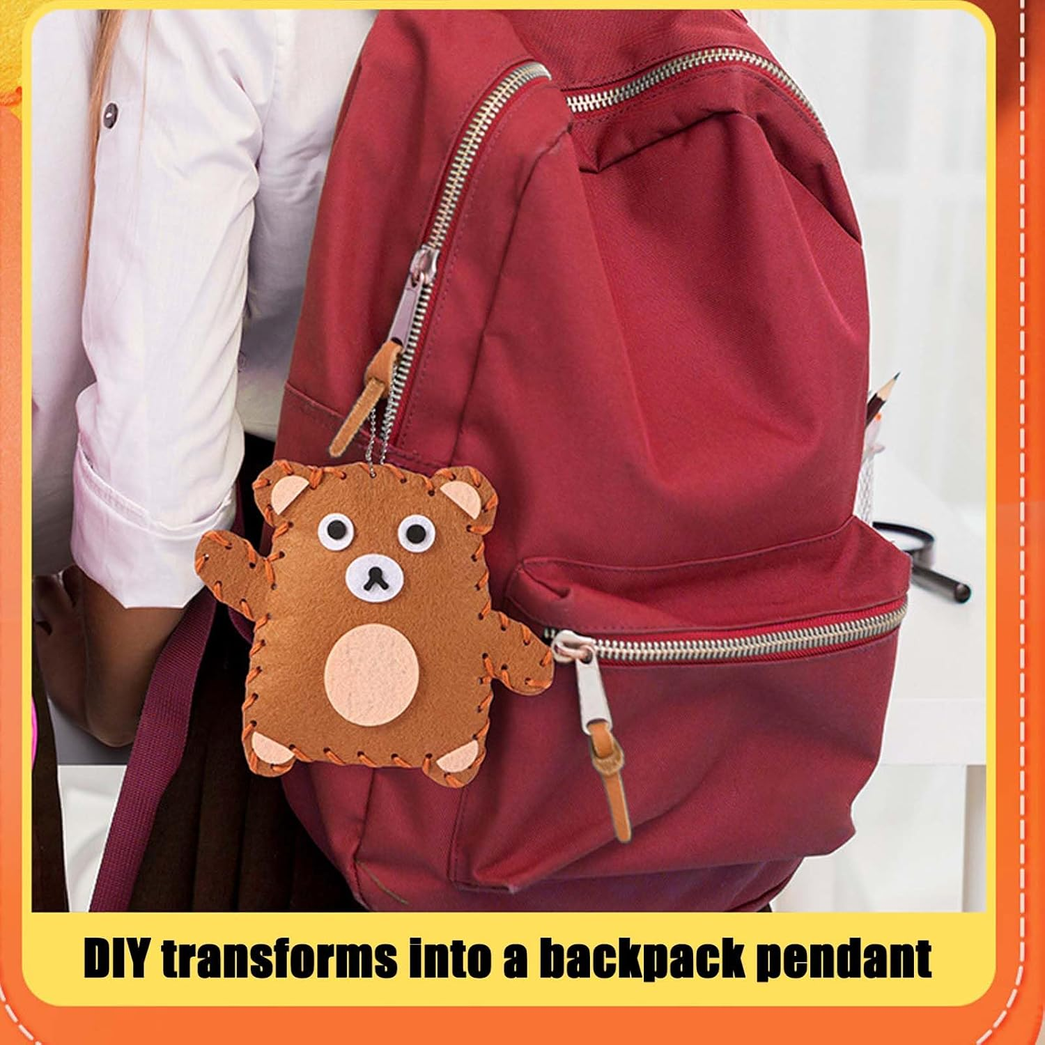 Zquintuplian Sew Fun Kids, Kids Sewing Kit, Play and Learn Sewing Kit, for Various Occasions Such as Home Handicraft Gatherings Birthday Parties Classrooms Holiday Gatherings image number 4