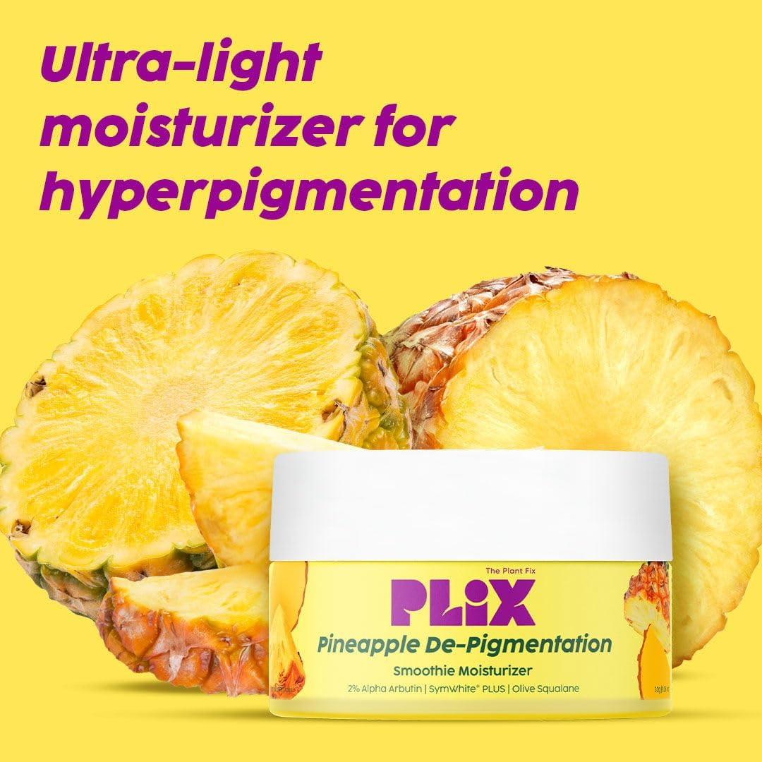 PLIX - the Plantskin Depigmentation Pineapple Face Cream for Women & Men Tan Removal & Dark Spot Corrector | with Alpha Arbutin & Symwhite&reg; plus for Radiant & Even Toned Skin | 50 G image number 5