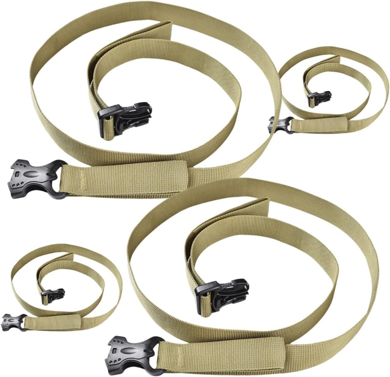 SHERCHPRY 4Pcs Strong Luggage Connectors Straps Suitcase Straps Ratchet Belt for Travel Gear Storage image number 1