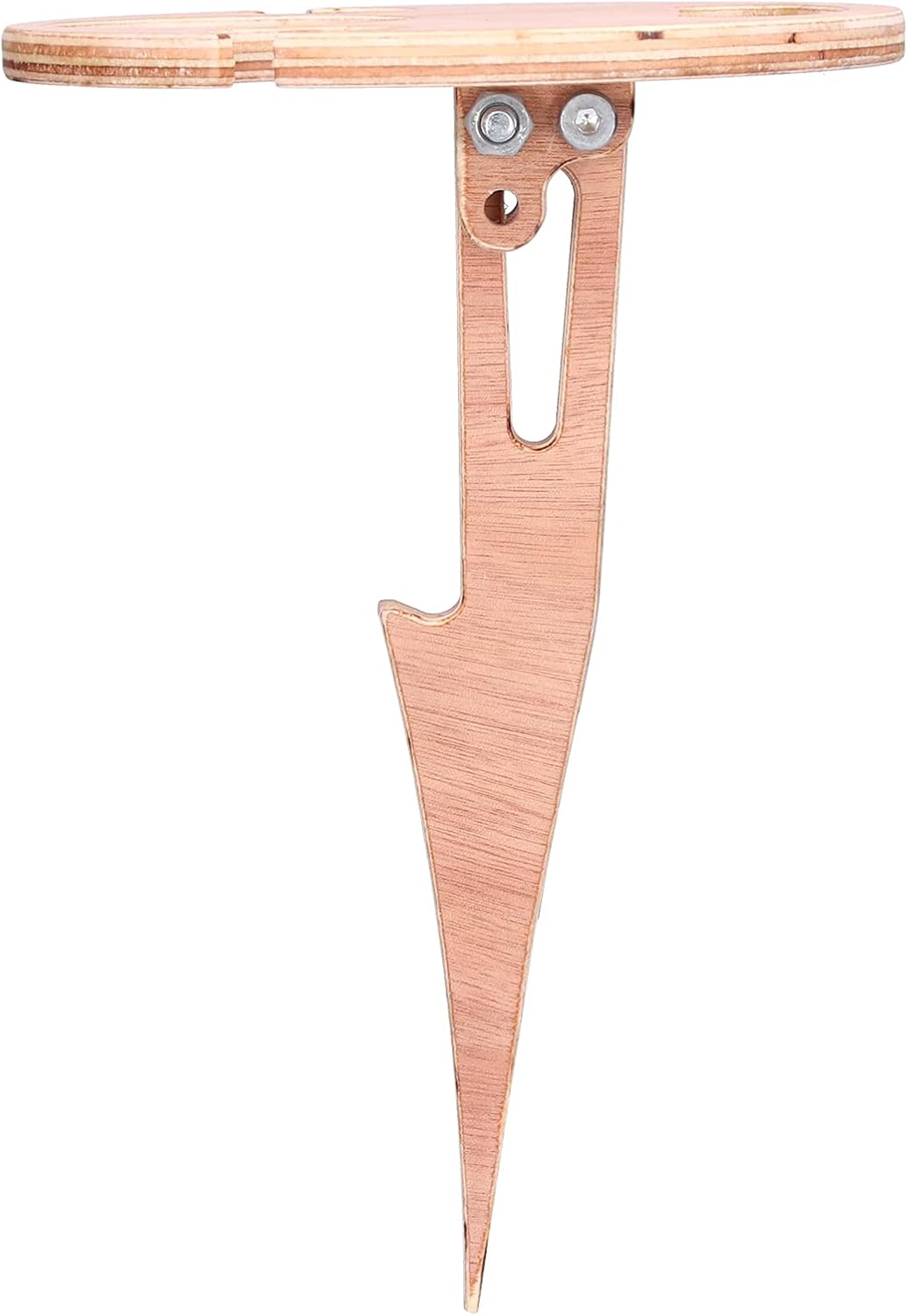 Foldable Wine Rack Outdoor Wine Table Support Holder for Party & Backyard Picnic Mini Wooden Picnic Table image number 5