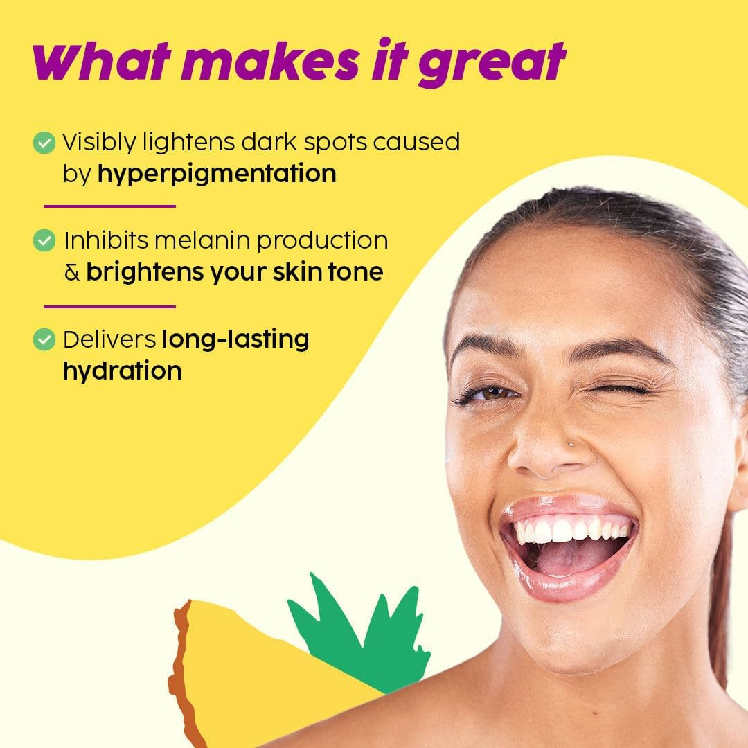 PLIX - the Plantskin Depigmentation Pineapple Face Cream for Women & Men Tan Removal & Dark Spot Corrector | with Alpha Arbutin & Symwhite&reg; plus for Radiant & Even Toned Skin | 50 G image number 3