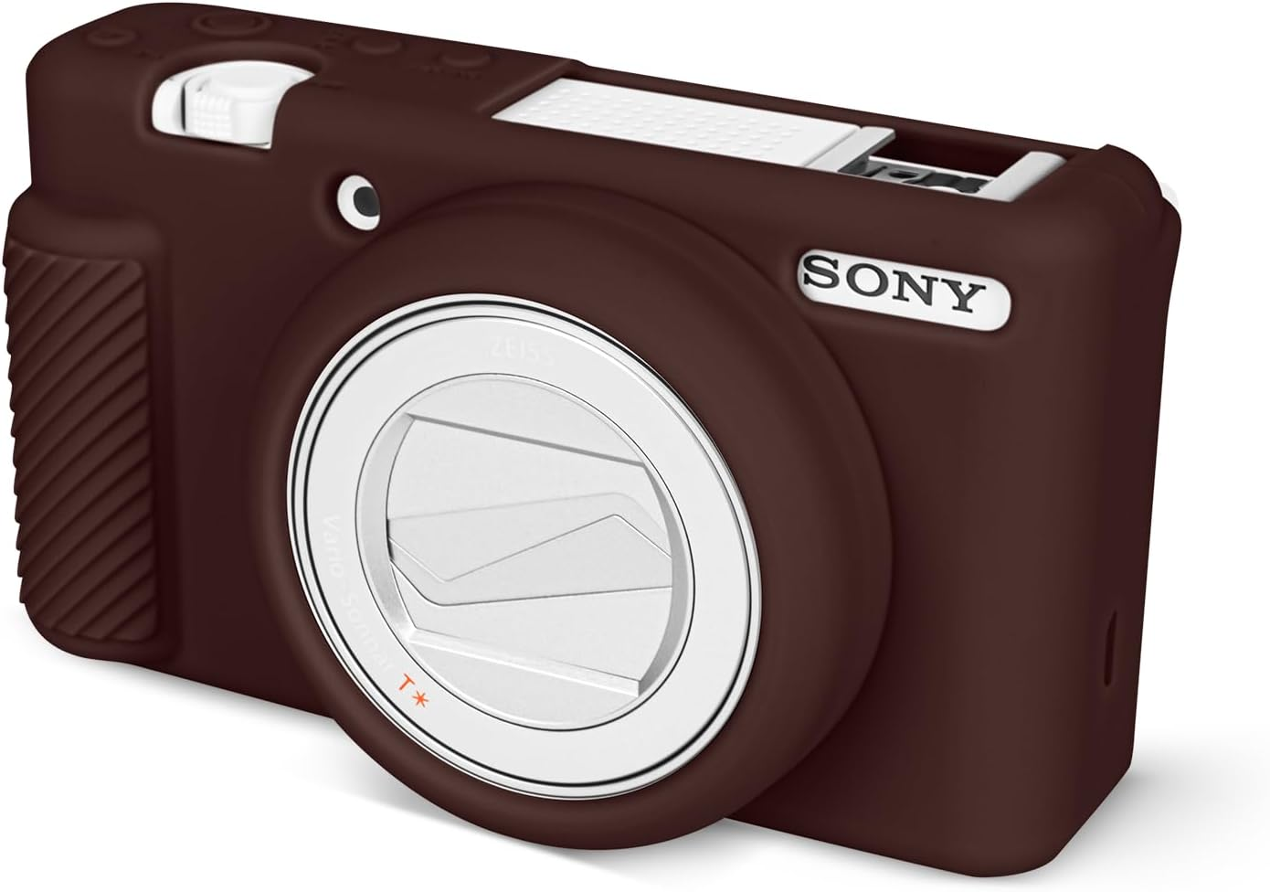 Rieibi ZV-1F Camera Case, Soft Silicone Protective Case for Sony ZV1F/ZV-1M2/ZV-1 Mark II (NOT for ZV1) Vlog Camera, Lightweight ZV1F Cover - Pink White