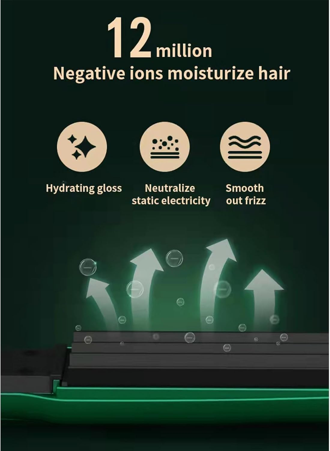 Linzezon Ceramic Hair Iron for Volumizing Fluffy Hairstyle, 3D Grid Crimper Curling Iron Corn Perm Splint Perm Styler Adjustable Temp Auto Shut-Of (Emerald) image number 5