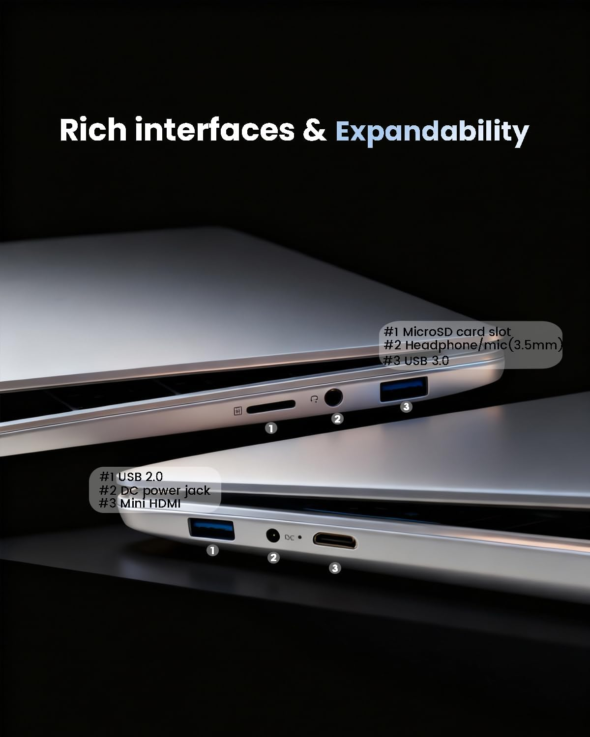 Kayoote 15.6 Inch Win 11 Pro Laptop Computer for Students & Business, Celeron N4500 6+128GB Laptops with FHD Display, Wi-Fi 5, BT, Laptop Computers for Work, School