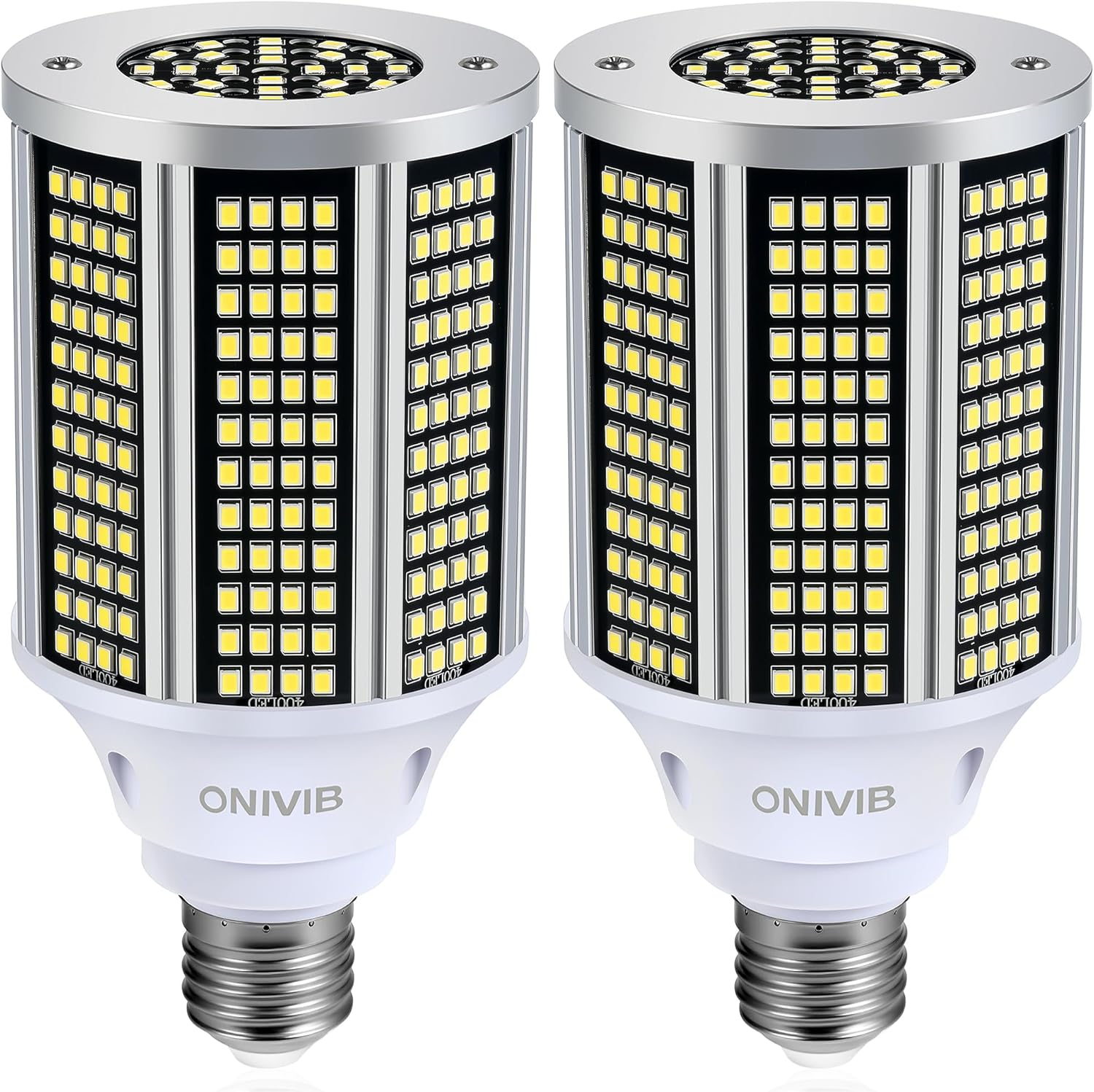 ONIVIB 35W LED Corn Light Bulbs, 4200 Lumens(350W Equivalent), 6000K Cool White E27 LED Corn Light Bulbs for Large Area Lighting, Garage, Warehouse, Factory, Office (2 Pack) image number 6