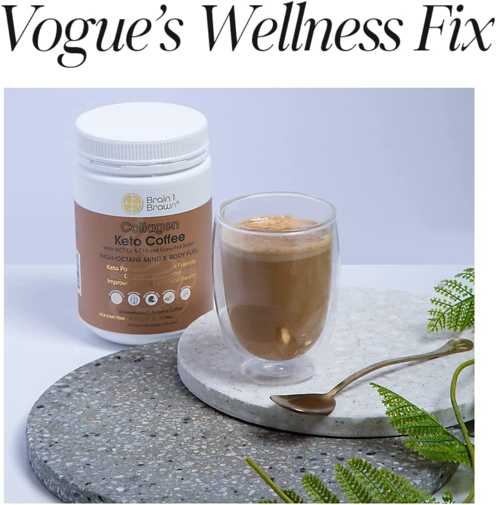 Collagen Coffee - Hydrolyzed Collagen Peptides for Skin, Hair and Nail Health, MCT Oil, Grass-Fed Butter and Acacia Fibre, 100% Arabica Coffee, Keto/ Paleo / Low Carb Friendly, Unsweetened, All-In-One Instant Coffee 300G (20 Serves) image number 6