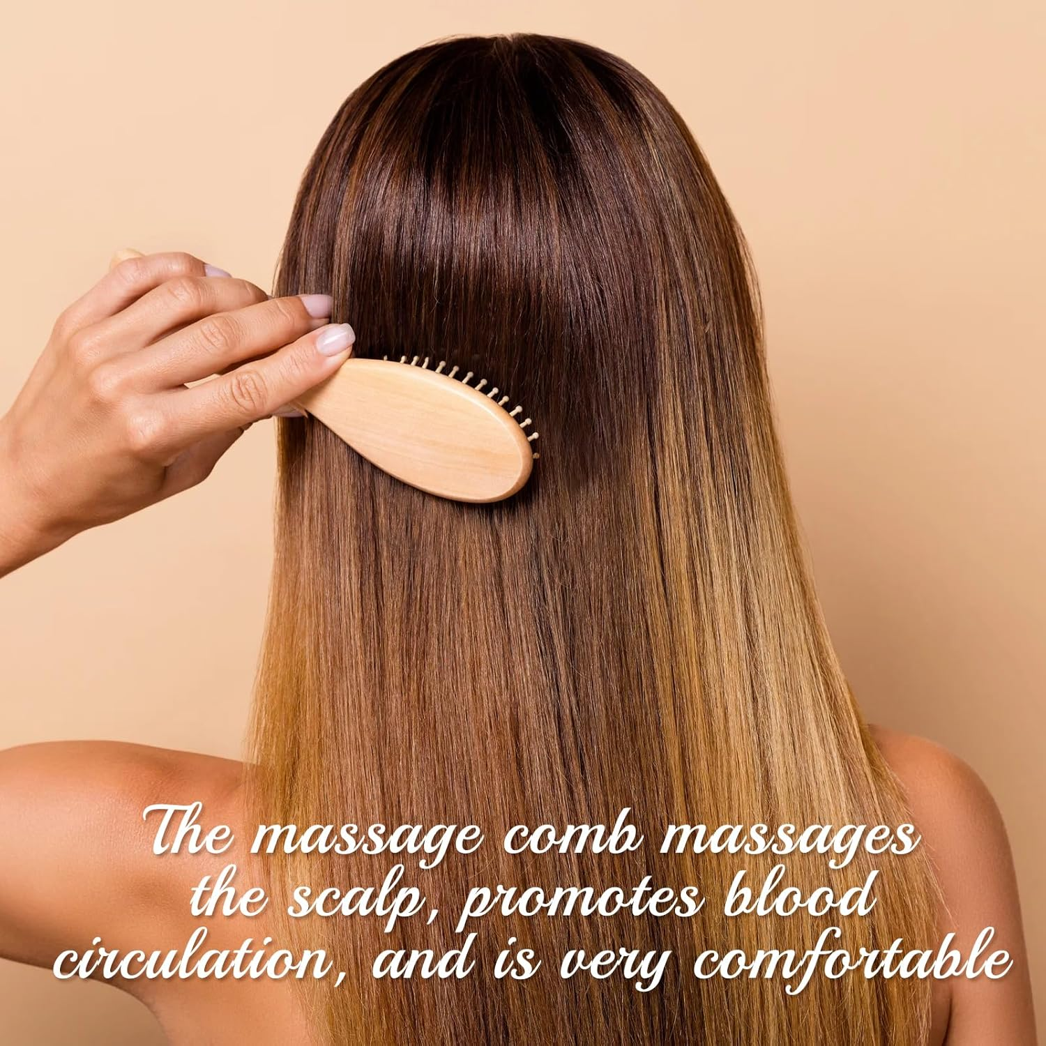 HUTRADE Pack of 2 Wooden Mini Hair Brush, Children'S Hair Brush, Small Bamboo Hair Brush for Travel, Wooden Hair Brush for Women, Men, Children, All Hair Types image number 1