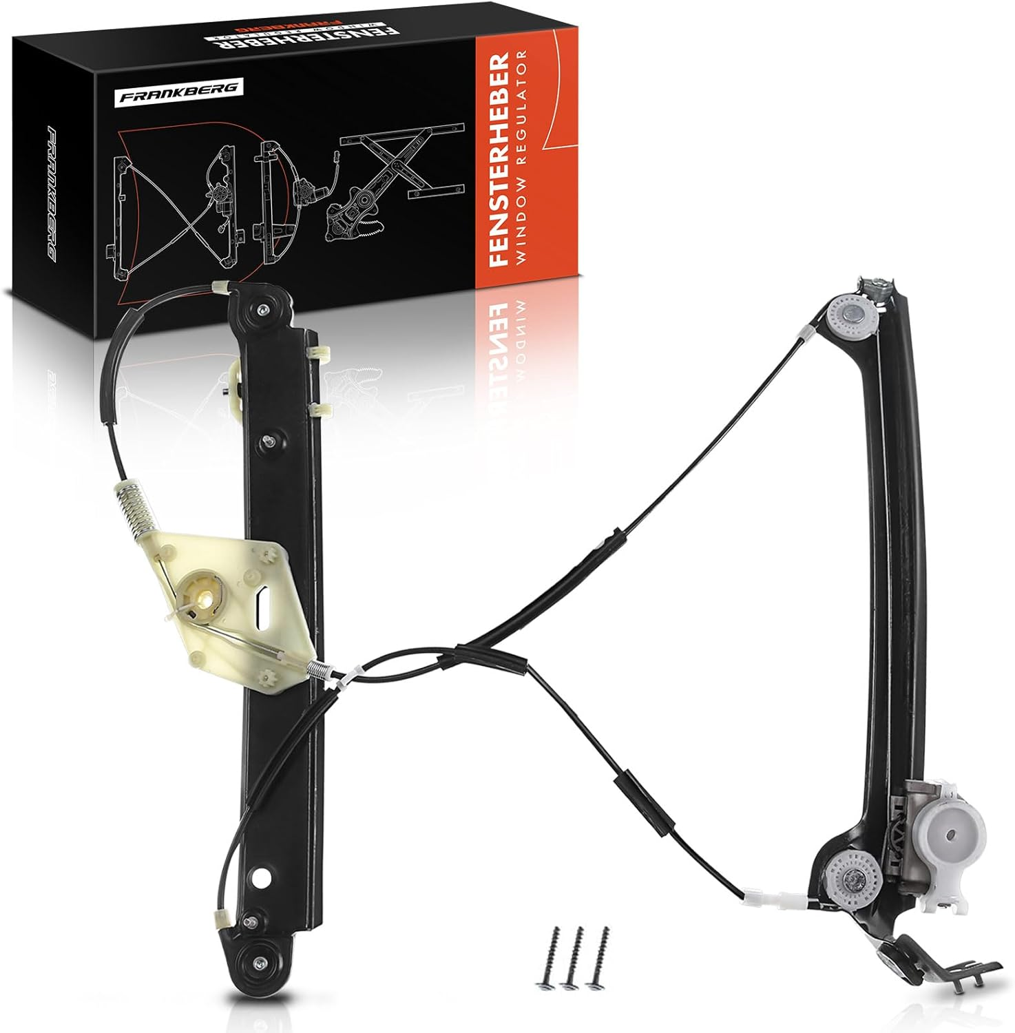 Frankberg 1X Electric Window Regulator Front Left Compatible with E81 E82 E88 116 118 120 123 125 135 Hatchback Coupe Convertible 2006-2013 51337165595 image number 3