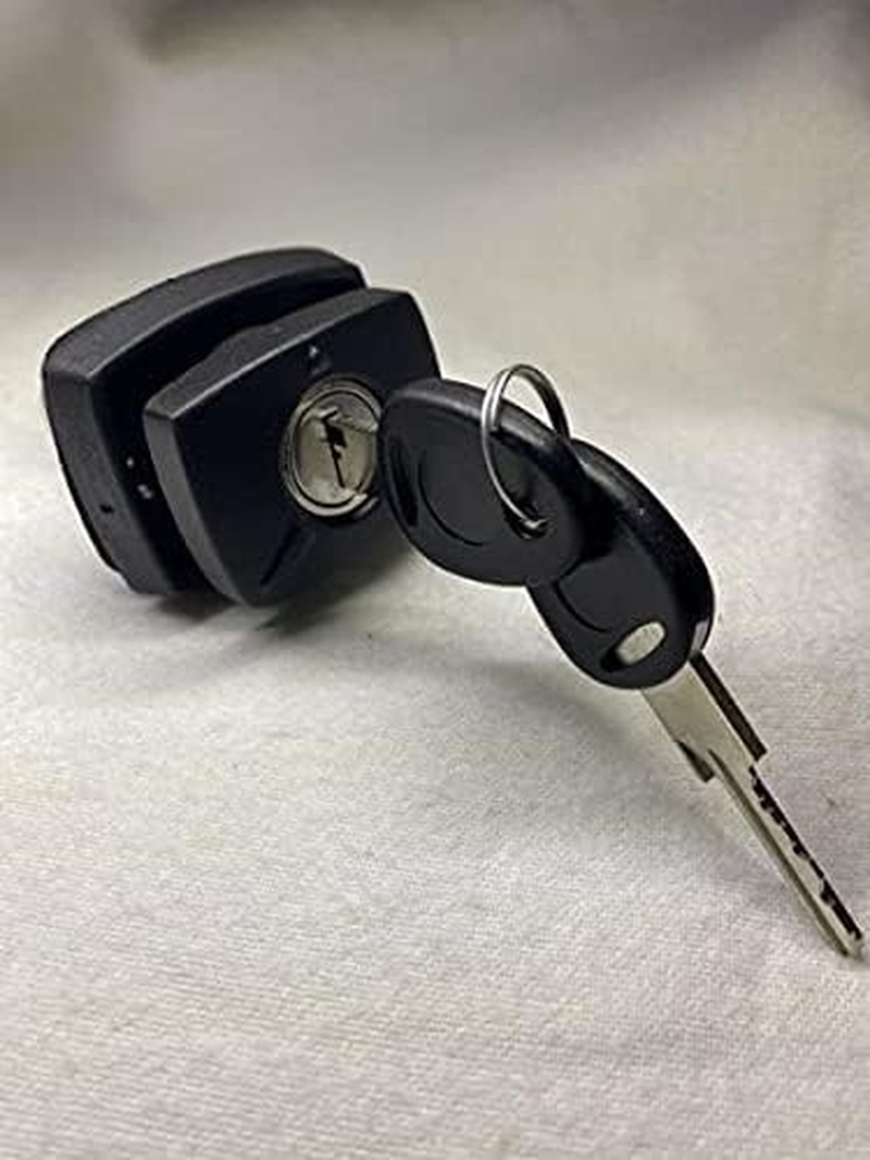 FAP Black Flap Door Lock Gas Box Motorhome with Cylinder and Key image number 2