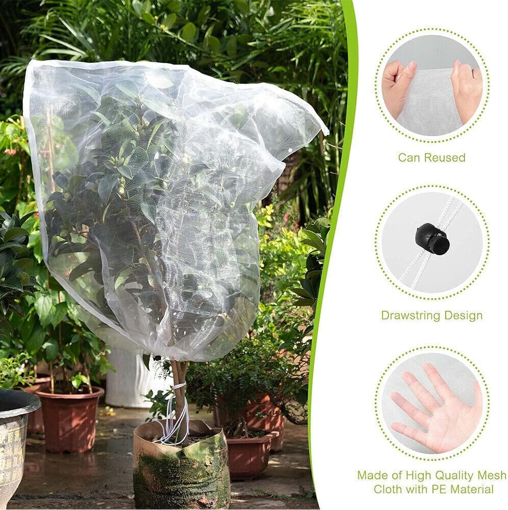 Tootoo Fruit Fly Net Insect Mesh Vegetable Garden Plant Crop Protection Cover Bags (100 X 150 Cm) image number 4
