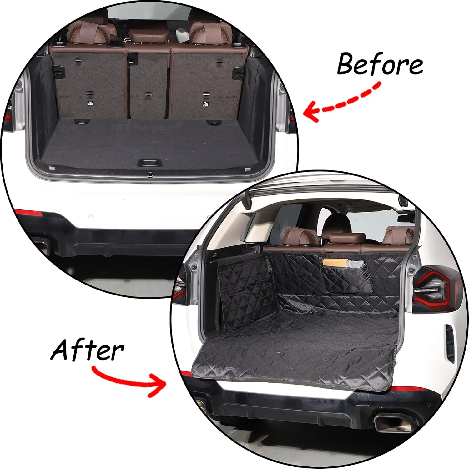 Dog Car Boot Liner Compatible with BMW X3 Accessories | PVC Fabric Pet Cargo Mat | 1PCS Waterproof Dog Seat Mat (2018-2023 G01)