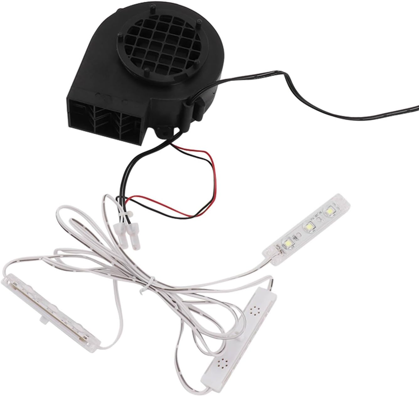 Inflatable Fan Blower Replacement with 3 LED Light Strings, Air Blower for Inflatables, Electric Air Mattress Pump for Halloween, Christmas, Yard, Outdoor Holiday Yard Decoration image number 2