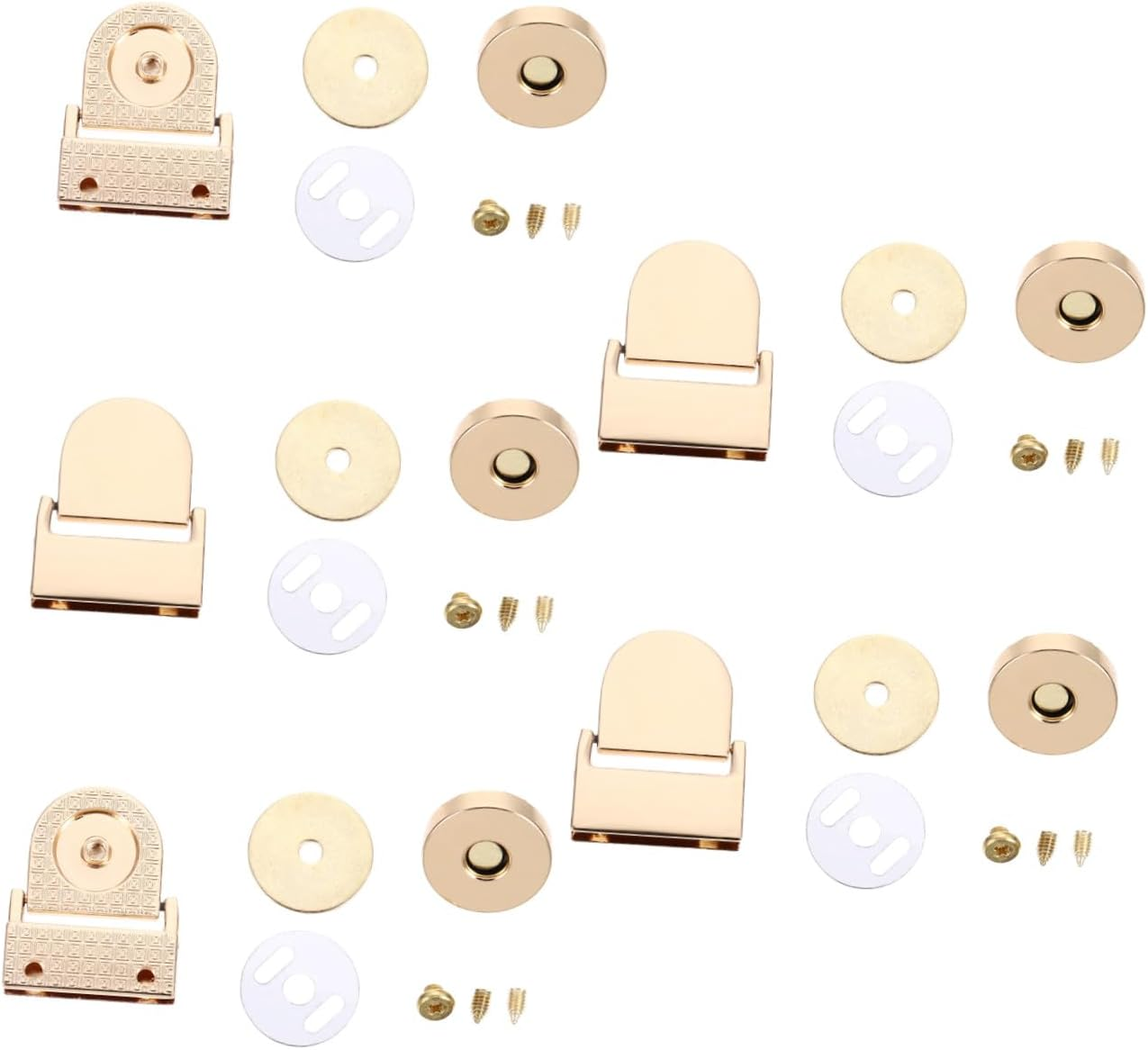 FIXOSHEE 5Pcs Magnetic Buckle Locks Bag Clasp Accessories DIY Handbag and Luggage Lock Clasps Replacement for Shoulder Bags and Travel Gear image number 6