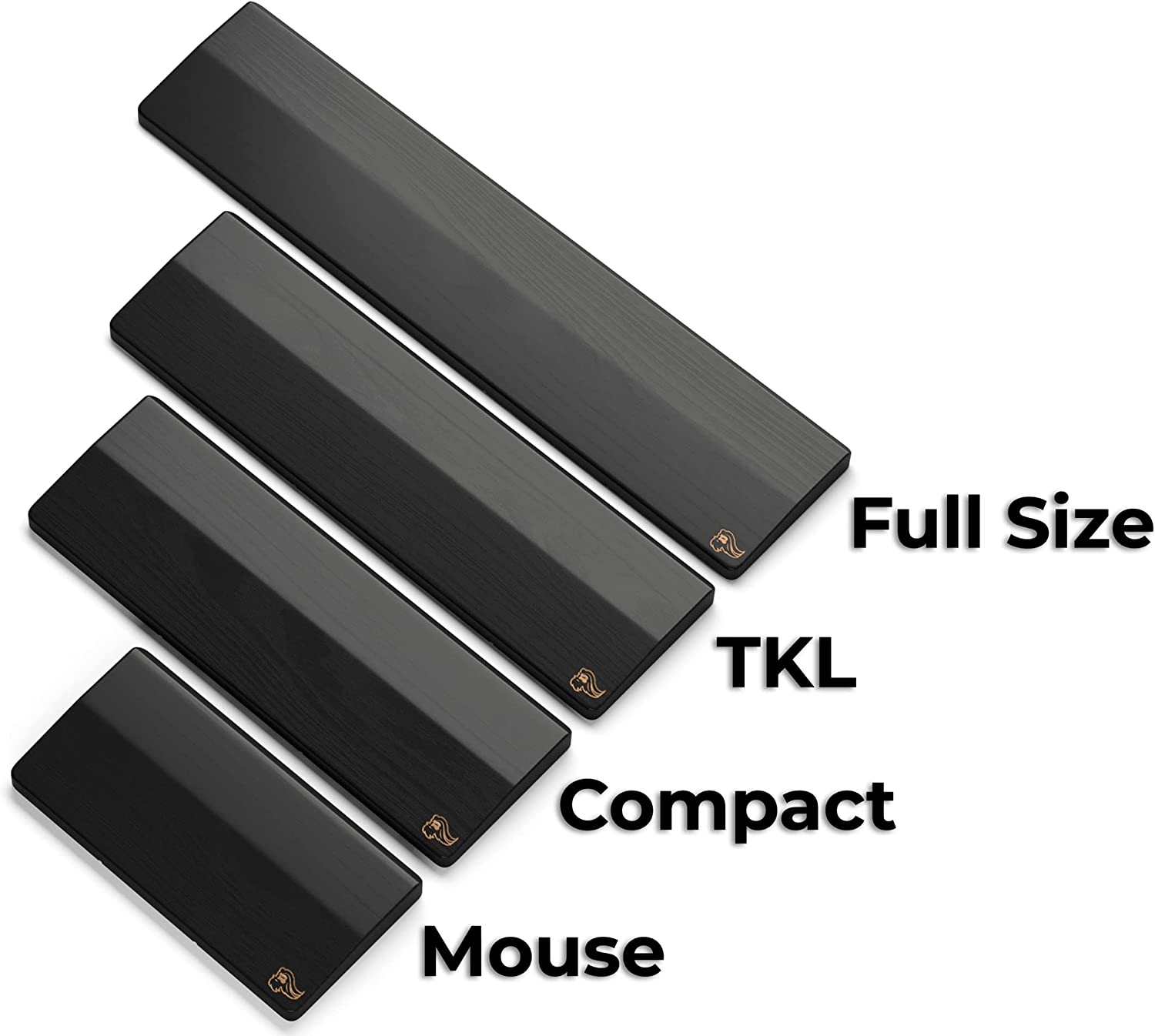 Glorious Gaming Wooden Wrist Rest - Full Standard Size - Onyx/Black - Mechanical Keyboard, Wood Ergonomic Palm Rest| 17.5X4 Inches/19Mm Thick (GV-100-DARK) image number 4