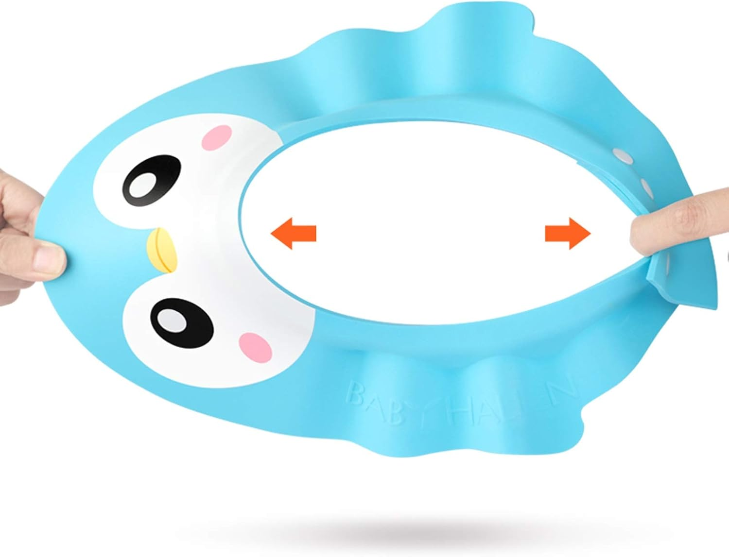 Useful Children'S Shampoo Big Hat Waterproof Thick Silicone Shower Cap Ear Protection Design Four-Speed Adjustment Suitable for Ladies, Children and Girls, Travel Sp (Color : Dark Blue) image number 4