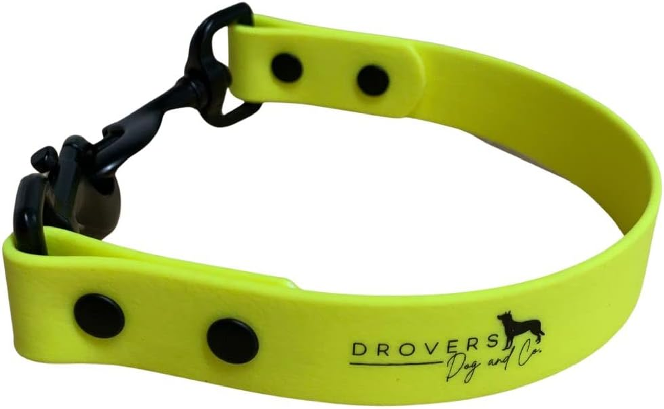DROVERS Dog and Co Biothane Ute Tie - Super Tuff - Bright Colours - Light Weight - Handy Tie - Easy Clean (Yellow) - Blue image number 2
