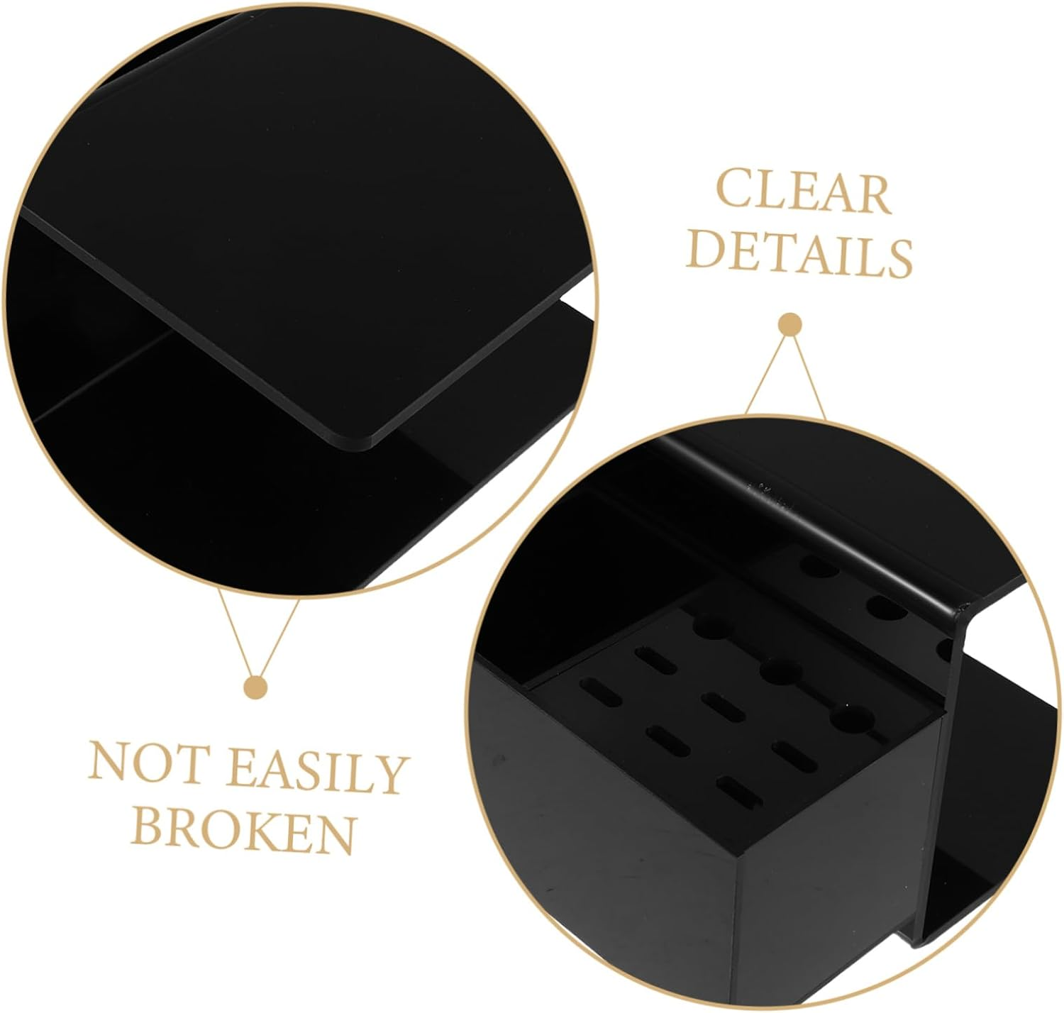 STAHAD Detachable Lash Pillow Shelf Organizer with Neck Cushion Portable Black Eyelash Extension Stand for Lash Tech Supplies Compact and Stable Salon Tool for Mobile image number 4