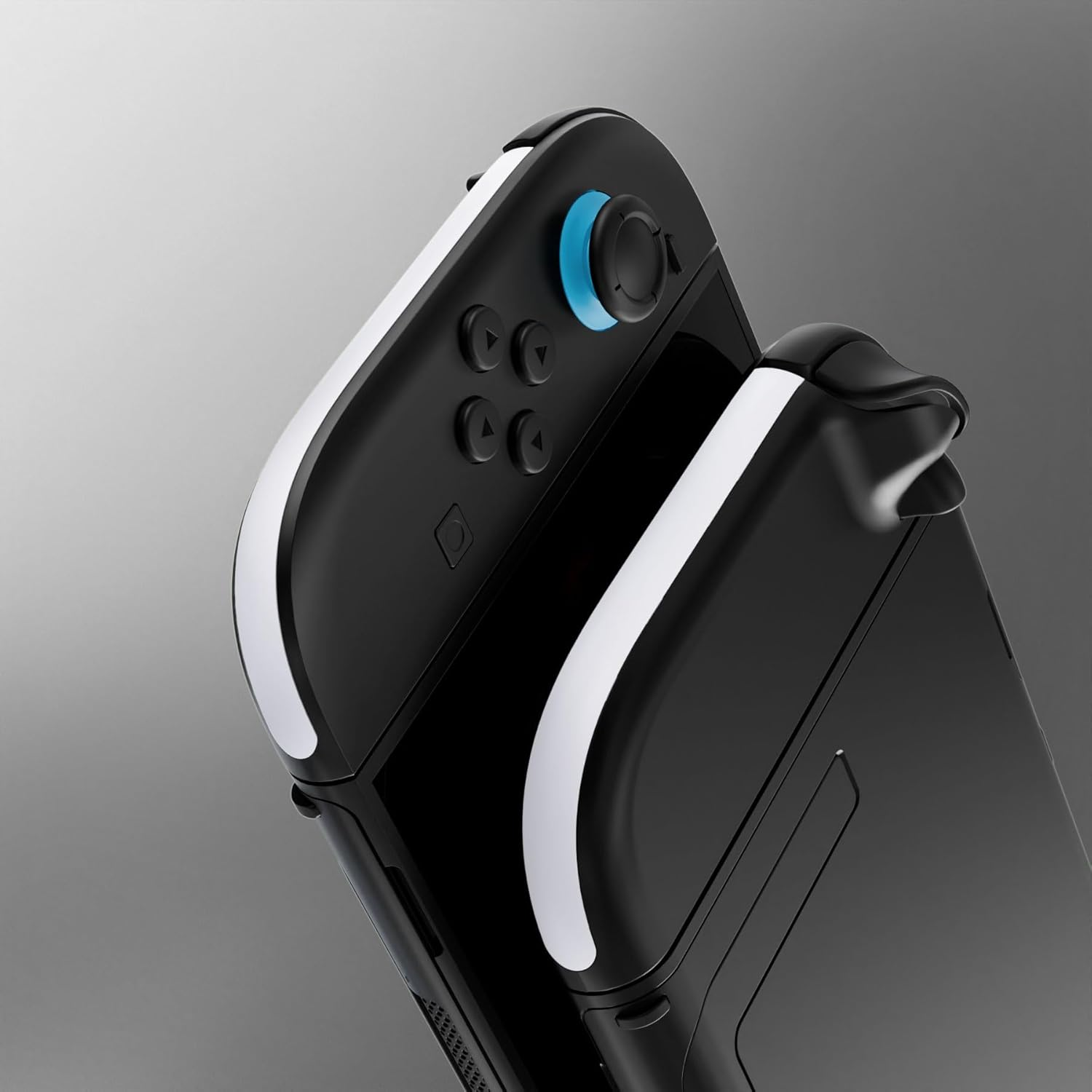 Extremerate Replacement Decorative Strips for Joycon 2, Custom DIY Decoration Strip Side Housing Trim Shell with Prying Stick for Nintendo Switch 2 Controller - White - Clear image number 7