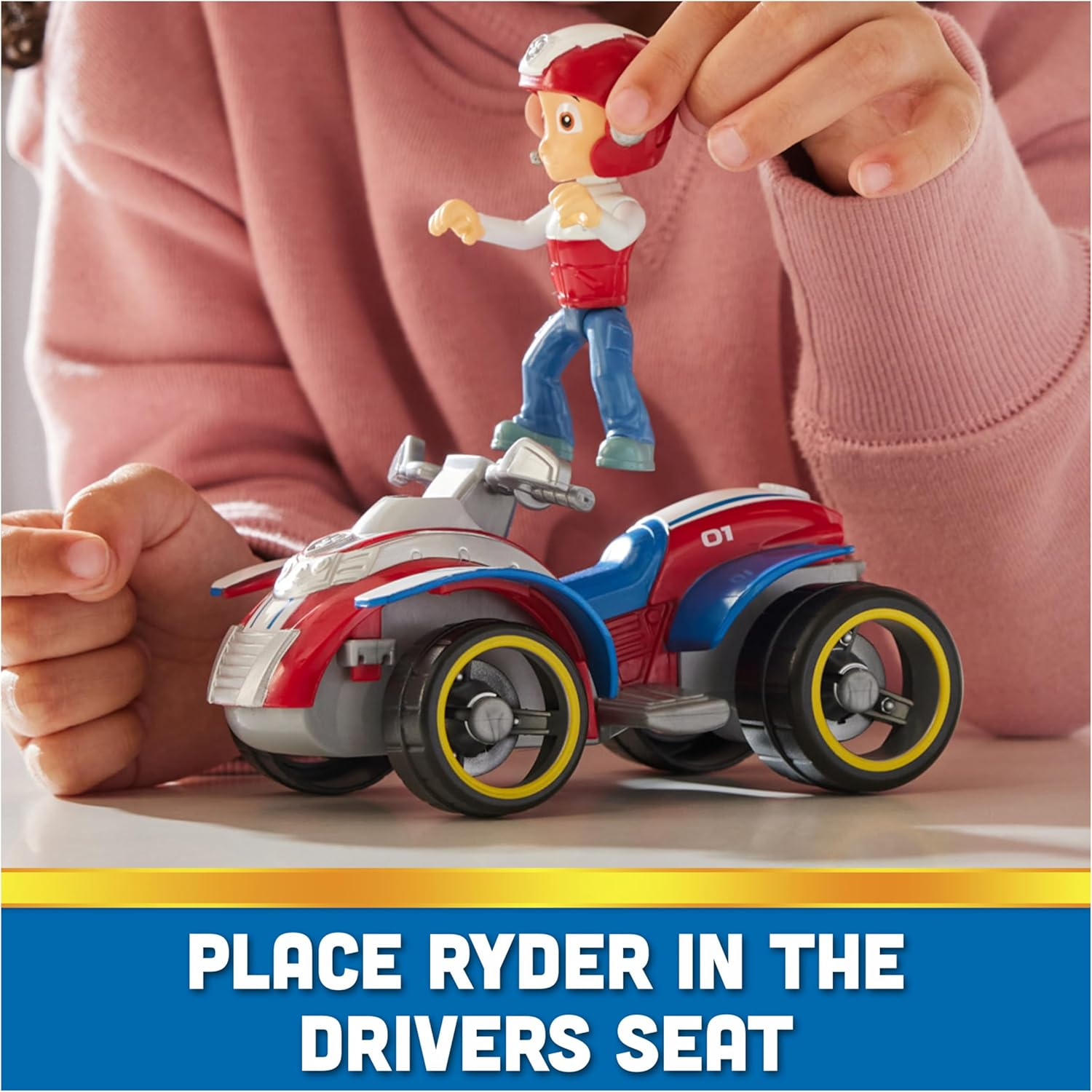PAW Patrol, Ryder&rsquo;S Rescue ATV, Toy Vehicle with Collectible Action Figure, Sustainably Minded Kids&rsquo; Toys for Boys & Girls Aged 3 and Up image number 4