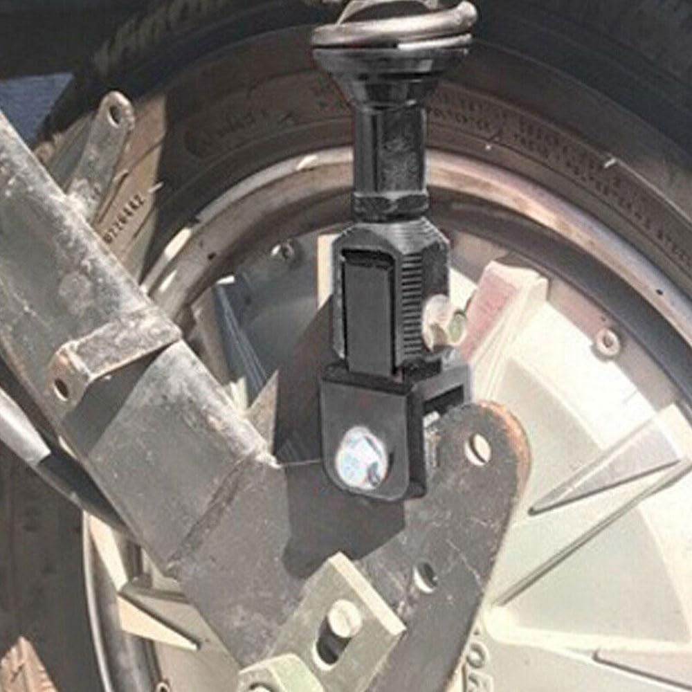 Windance 2Pcs M8 8MM Motorcycle Rear Shock Extender, Aluminum Alloy High Damping Device Height Extension Absorber Riser Adapter with Screws Enhance Your Ride Comfort (Black) - Blue image number 4