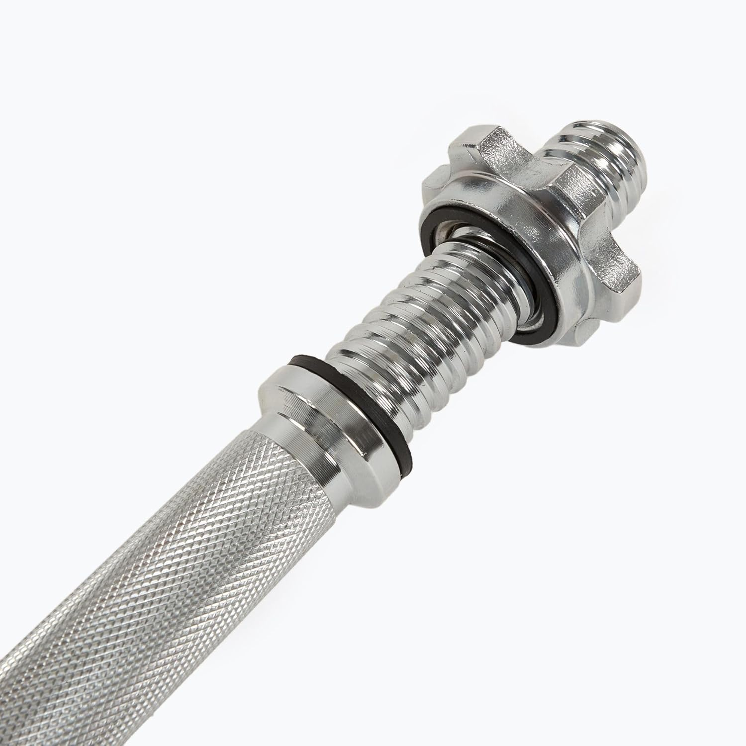 TREXO: TX-SDB35 Adjustable Weights Bar - 35Cm Steel Dumbbell Bar with Spinlock Collars for Home Training image number 1