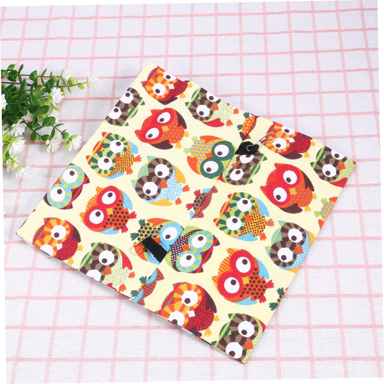 VILLFUL Parrot Nest Canvas Triangle for Conures Owl Print Design Comfortable Bird Bed for Parrots and Small Birds Ideal for Bird Cage Accessories image number 1