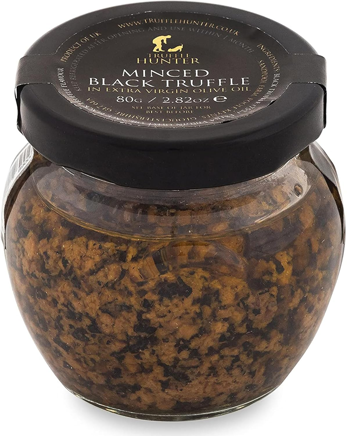 Minced Black Truffle Large (80G) by Trufflehunter - Preserved in Extra Virgin Olive Oil - Vegan, Vegetarian, Kosher and Gluten Free - No MSG, Non-Gmo image number 4