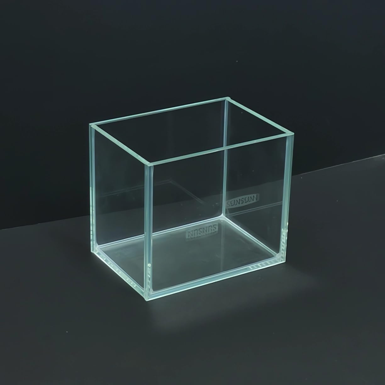 AWXZOM Small Nano Tall Rimless Tank, Small Glass Fish Tank, Small Betta Fish Tank, Small Aquarium, Min Fish Bowl, Betta Tank (0.7 Gallon 5.9''X4.3''X5.1'') image number 3