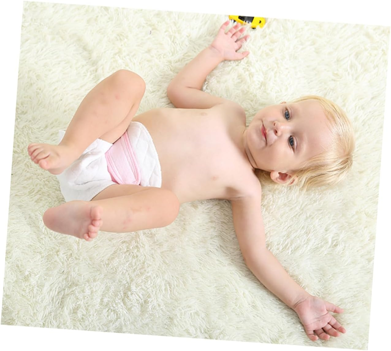 Toyvian 10Pcs Ply Cloth Diapers Reusable Washable Cotton Newborn Diapers Breathable image number 6